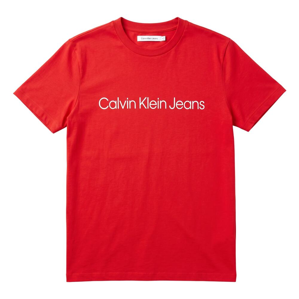 Calvin Klein Jeans Retro Logo Short Sleeve T Shirt Men's Large Casual Preppy